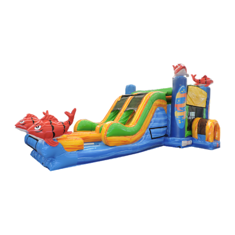 Kahuna Bounce House With Double Lane Slide