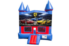 Ferrari Bounce House With Basketball Goal