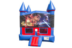 Star Wars Bounce House With Basketball Goal