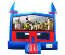 Shrek Bounce House With Basketball Goal