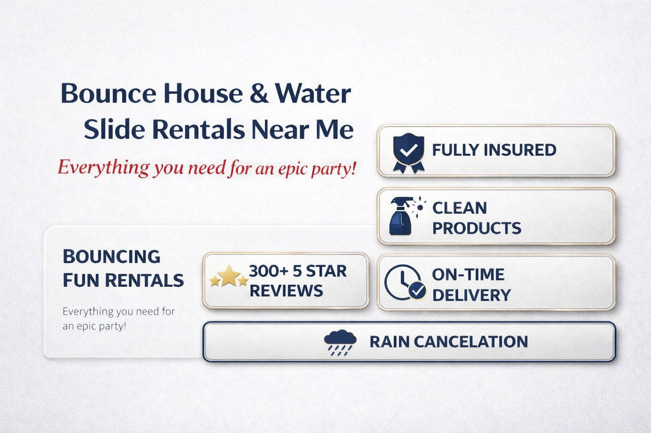 Bounce House and Water Slides Near ME!