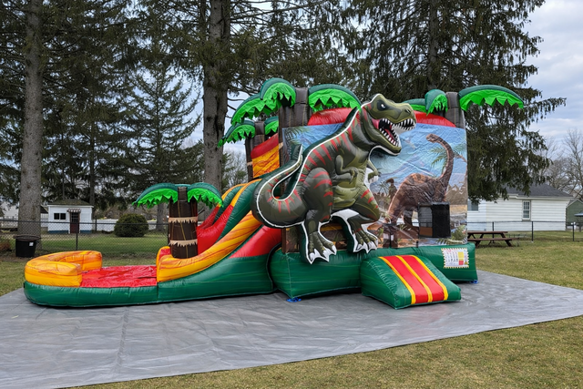T REX 5 in 1 Bounce House Combo (WET)