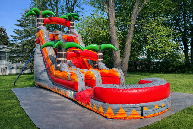 18ft Tropical Paradise Water Slide