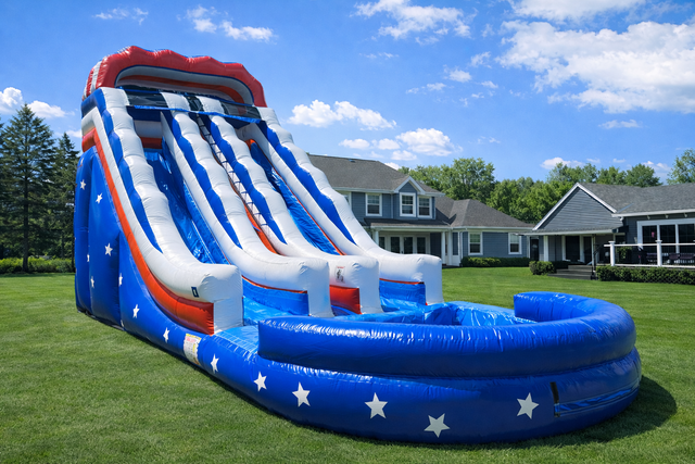 Star American 20ft Dual Lane Water Slide