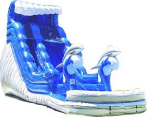 18ft Dolphins Wave  Water Slide