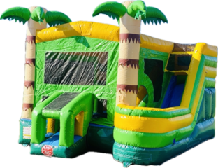Tropical 5 in 1 SPLASH Bounce House Combo (DRY)