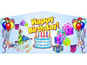 Happy Birthday 4n1 Inflatable bounce house combo