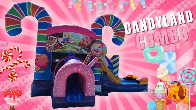 CANDYLAND WET/DRY SLIDE COMBO (ages 3-6)