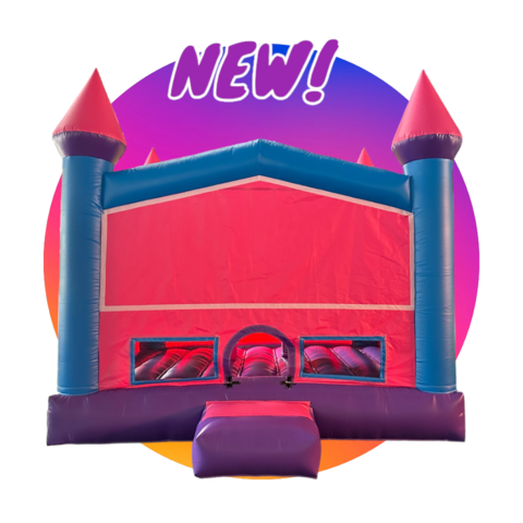 PINK AND PURPLE PRINCESS 13x13 BOUNCE CASTLE