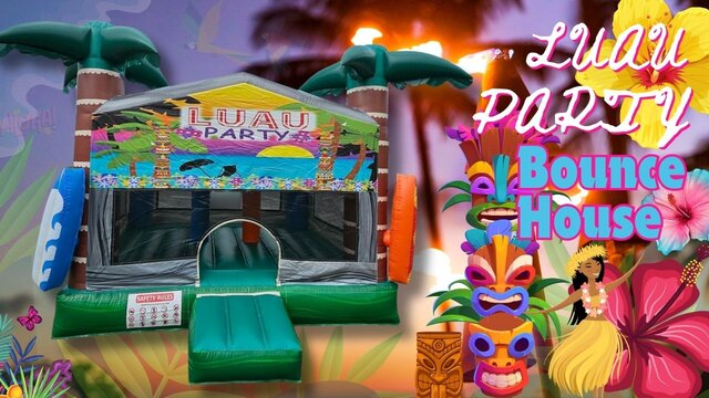 LUAU MAUI PARTY 13 x 13 BOUNCE HOUSE