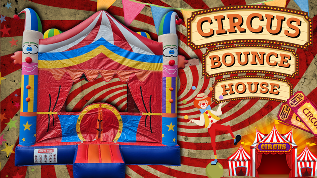 CIRCUS CLOWNS 13 x 13 BOUNCE HOUSE