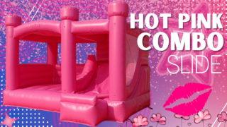 HOT PINK COMBO SLIDE BOUNCE HOUSE 15 X 12