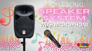 PARTY SPEAKER SYSTEM WITH MICROPHONE