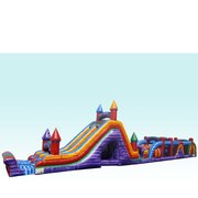 38ft long Electric rush obstacle with 22ft tall slide Dry