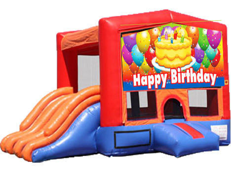 4-in-1 Combo with Double Slides - Birthday Cake (Dry)