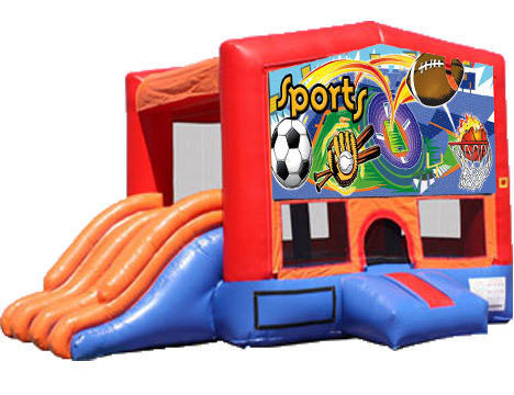4-in-1 Combo with Double Slides - Sports (Dry)