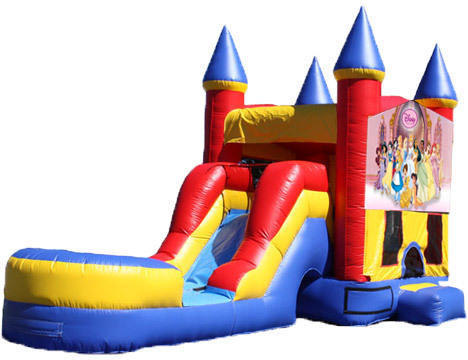 5-in-1 Castle Combo with Slide - Princesses (Dry)