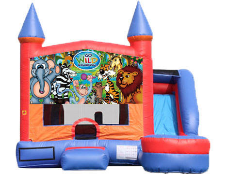 6-in-1 Castle Combo with Slide - Wild Kingdom (Dry)