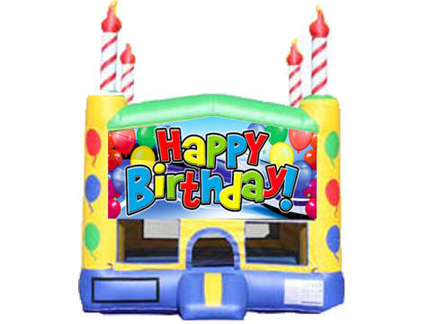 Candle Bounce House - Happy Birthday