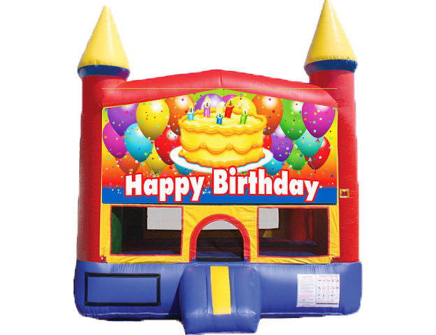 Mini Castle Bounce House - Birthday Cake