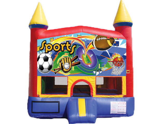 Mini Castle Bounce House - Sports 