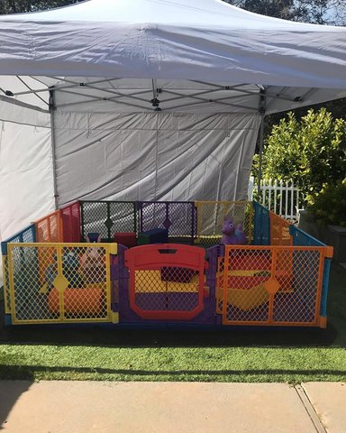 Baby and Toddler Soft Play Yard (Outdoor with Canopy)