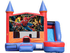 6-in-1 Castle Combo with Slide - Spiderman (Dry)