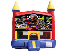 Mini Castle Bounce House - Race Cars