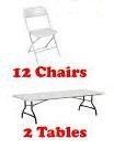 2 Tables/ 12 Chairs (Set)