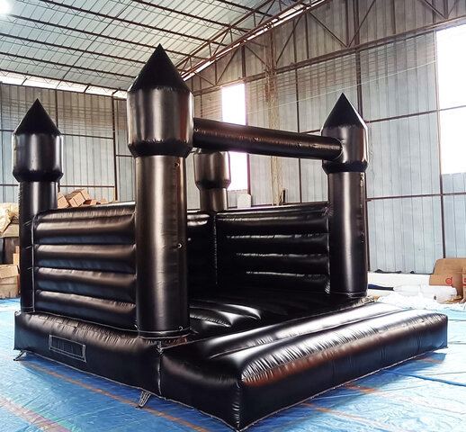 13x13 Black Bounce House ( 100 balloons )