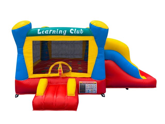 Mini Learning Club Toddler Bounce House with Slide