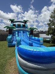 20ft Bahama Mama Extended Dual Lane Slide with Pool