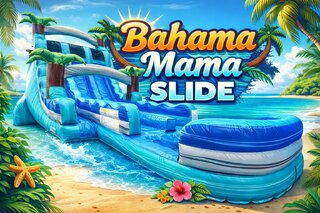 20ft Bahama Mama Dual Lane Slide with Pool