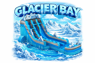20ft Glacier Bay Dual Lane Slide with Pool