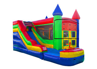 Multi-Color Castle Combo with Water Slide 