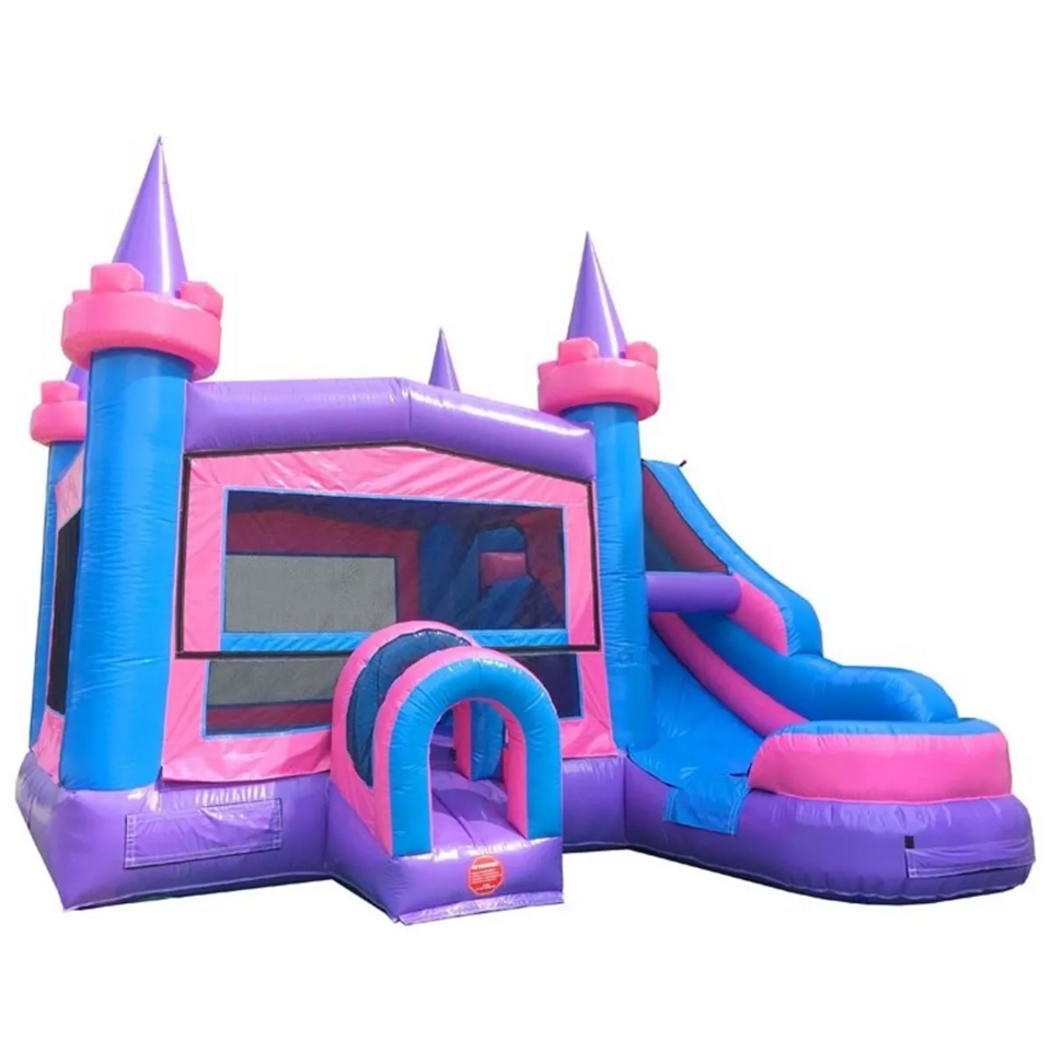 Princess K's Purple Palace Bounce House Slide Combo 