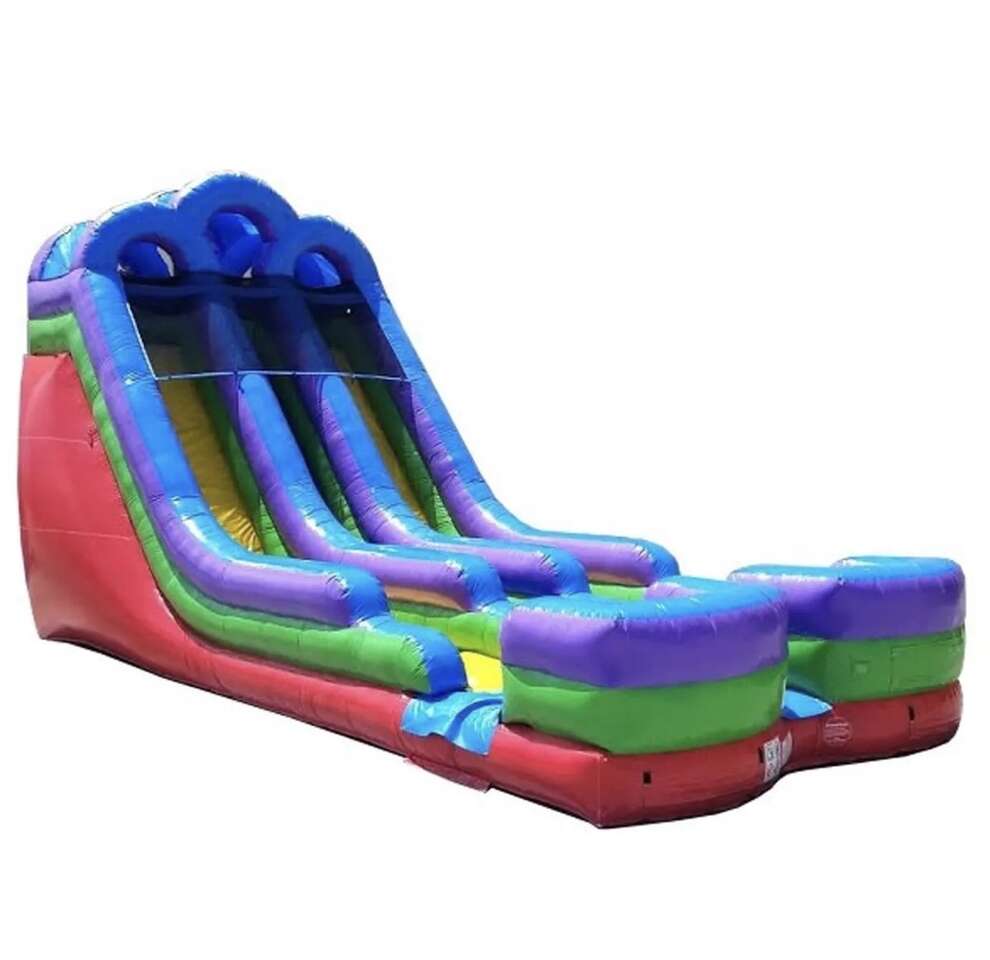 19' Retro Racer Double Lane Water Slide 