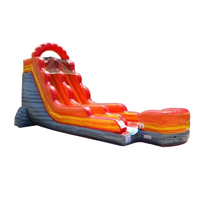 18' Fireball Splash Water Slide