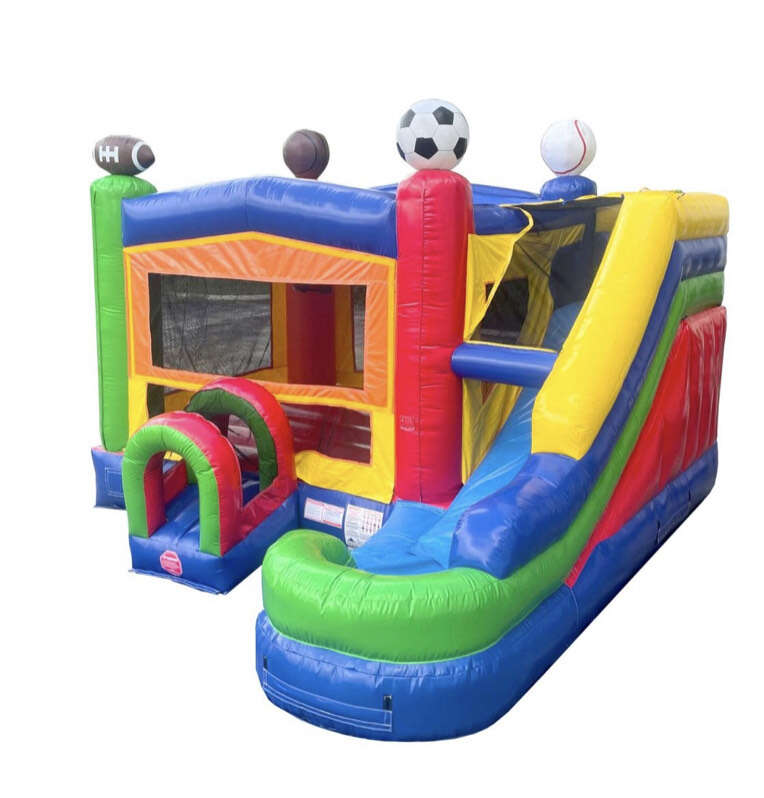 Jungle Splash Bounce House Slide Combo Wet/Dry