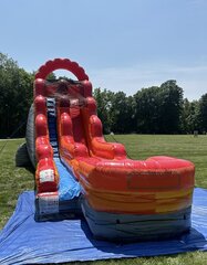 18' FIREBALL SPLASH Water Slide