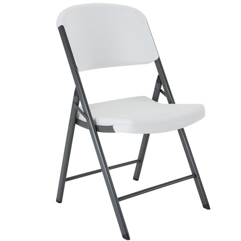 White folding chairs