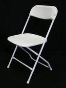 White Folding Plastic Chair
