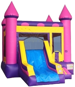 Pink Bounce House Combo