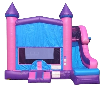 Large Pink & Purple Bounce House Combo