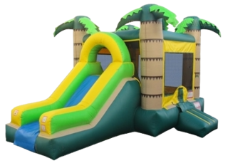 Large Tropical Bounce House Combo
