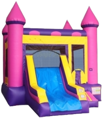 Pink Bounce House Combo