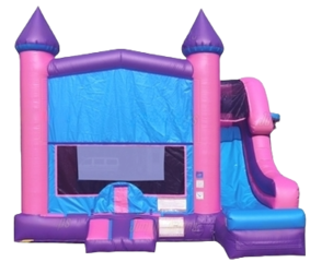 Large Pink & Purple Bounce House Combo