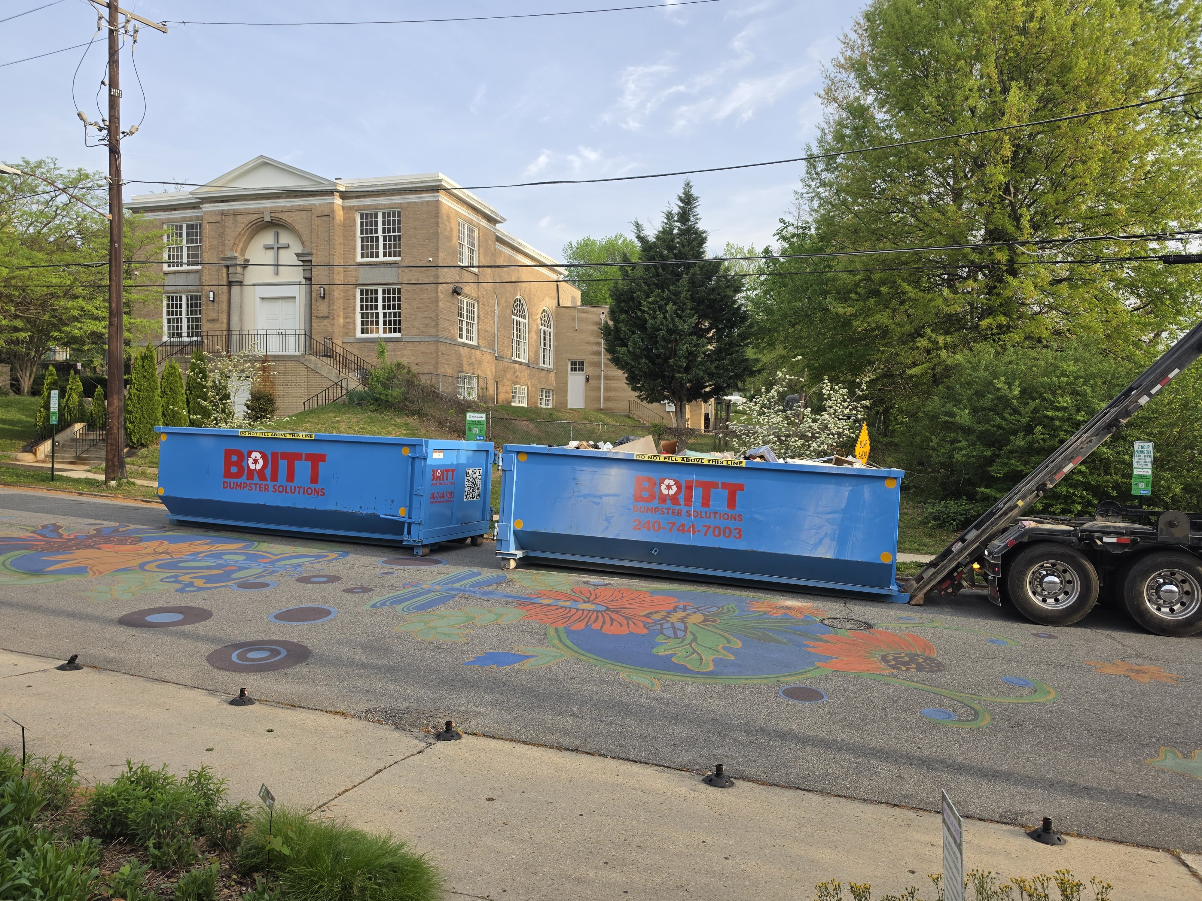 Multiple dumpsters at one location 