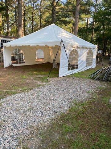 20x20 tent with sidewalls