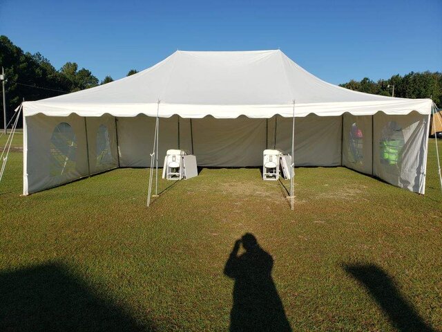 20x30 tent with sidewalls